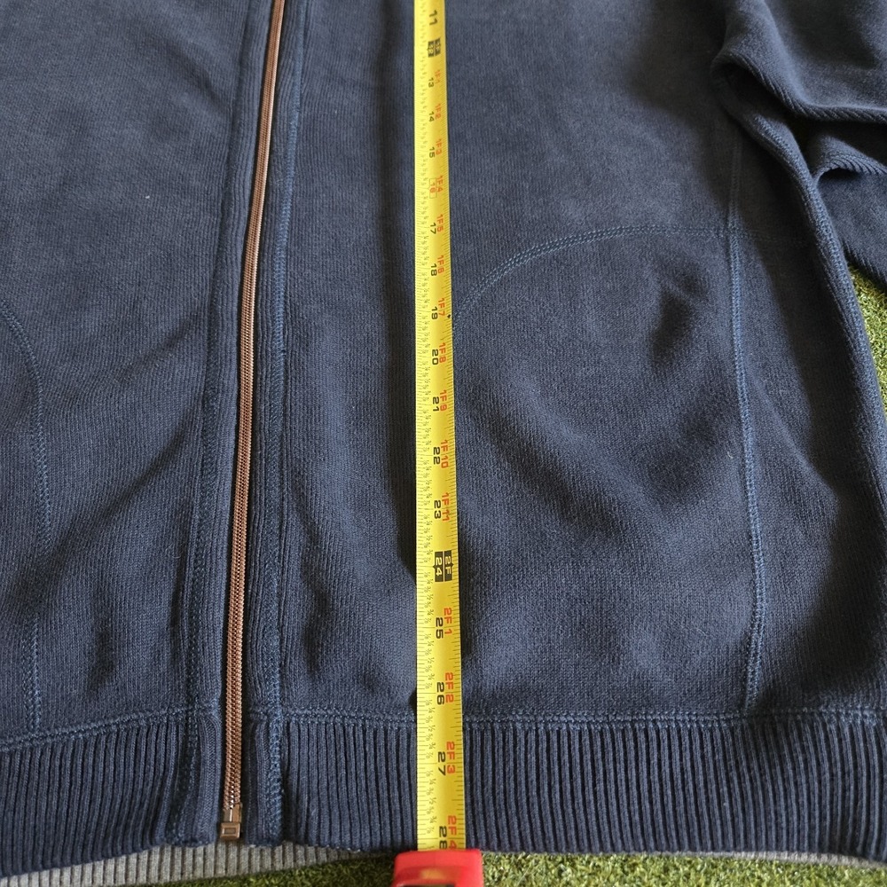 Tommy Bahama Men's Cardigan Sweater‎ Navy Blue Size L - Picture 8 of 10